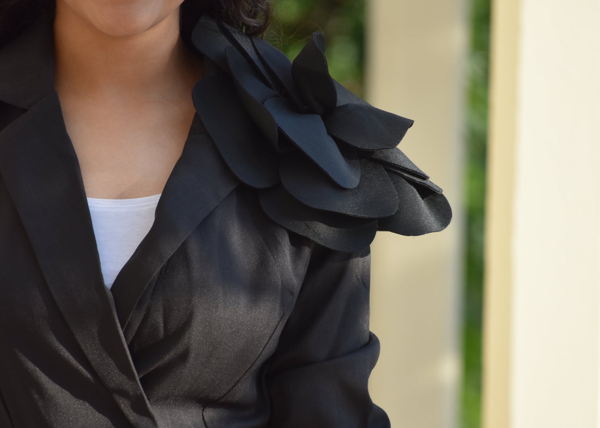 Conjunto de chaqueta vestido negro