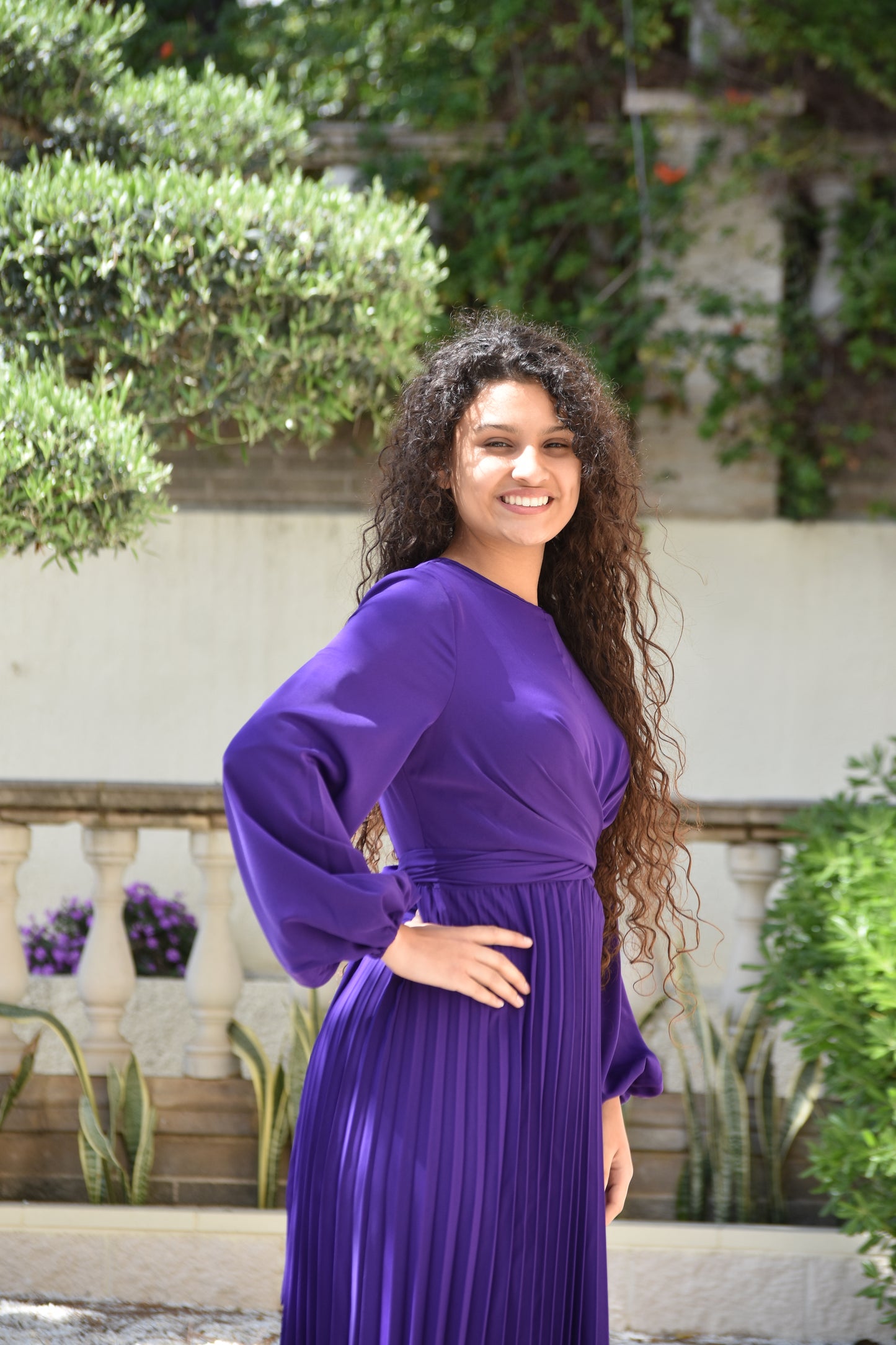Vestido elegante morado