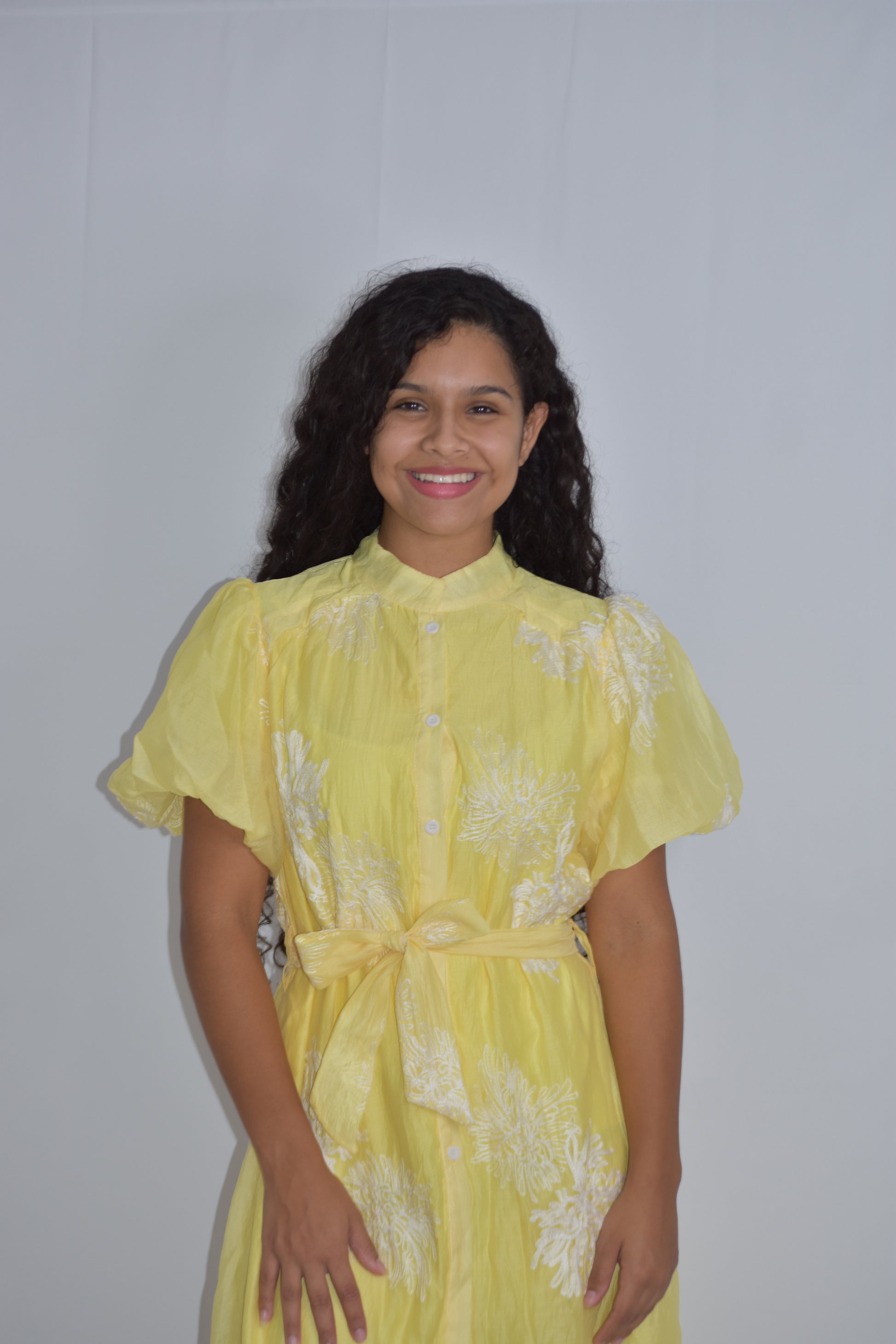 Vestido largo amarillo