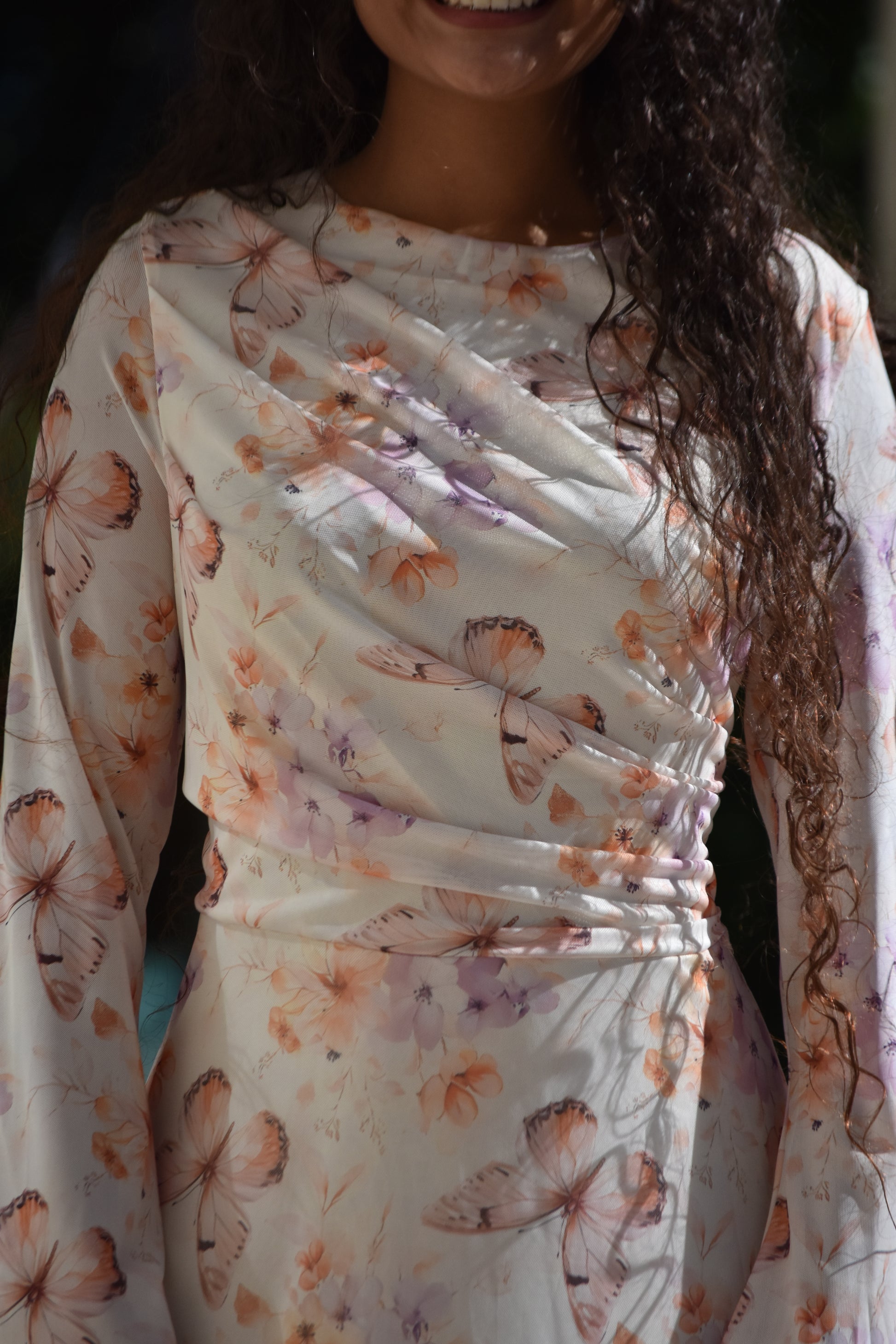 Vestido con recogida con cintura